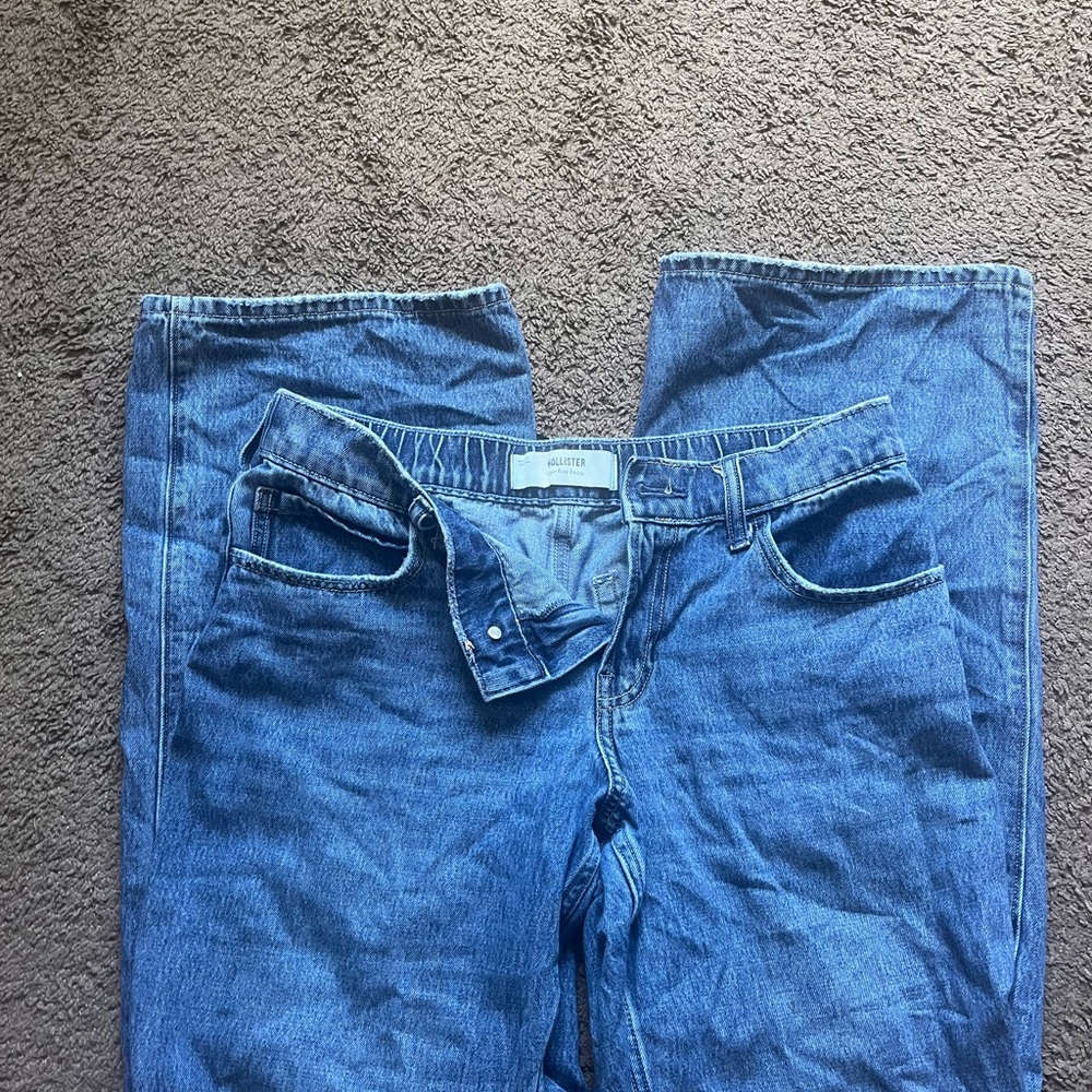 HOLLISTER Women’s Low Rise, Blue Jeans